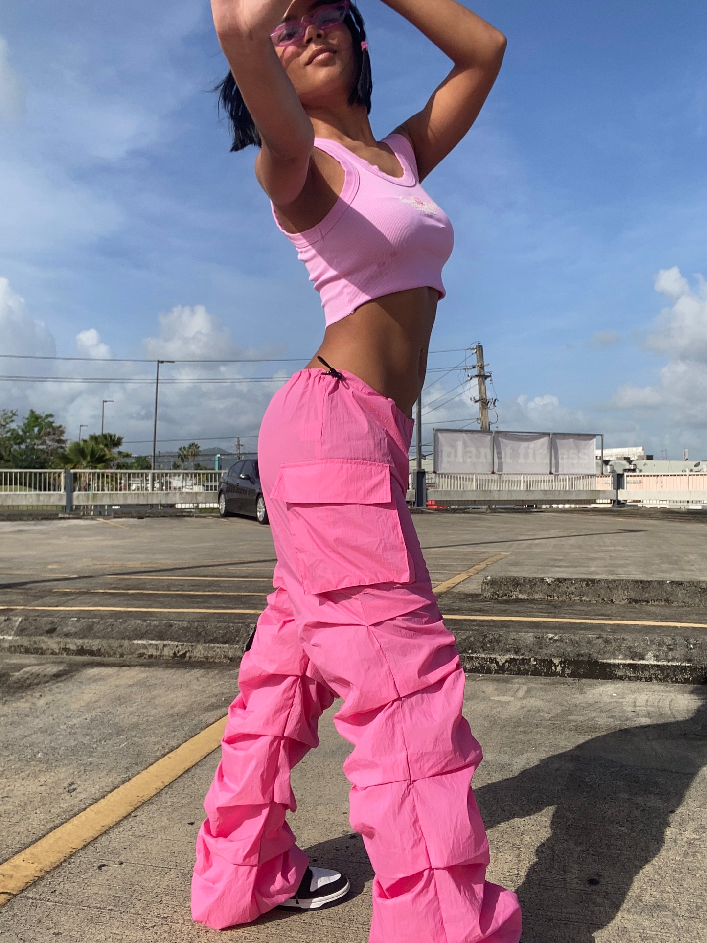 Pink joggers