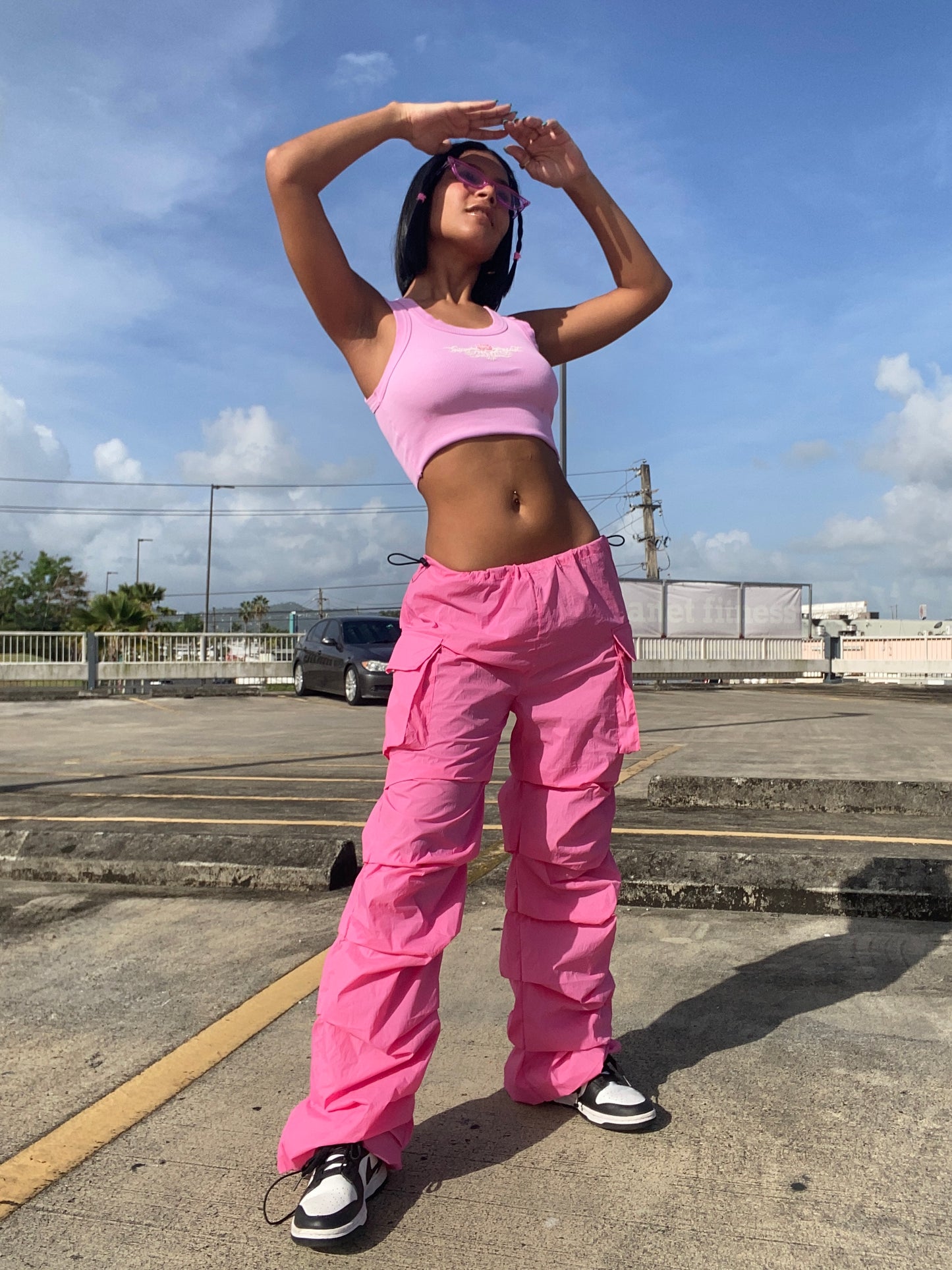 Pink joggers