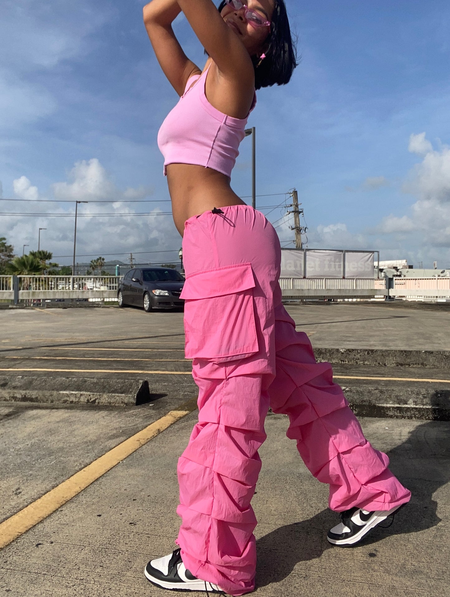 Pink joggers