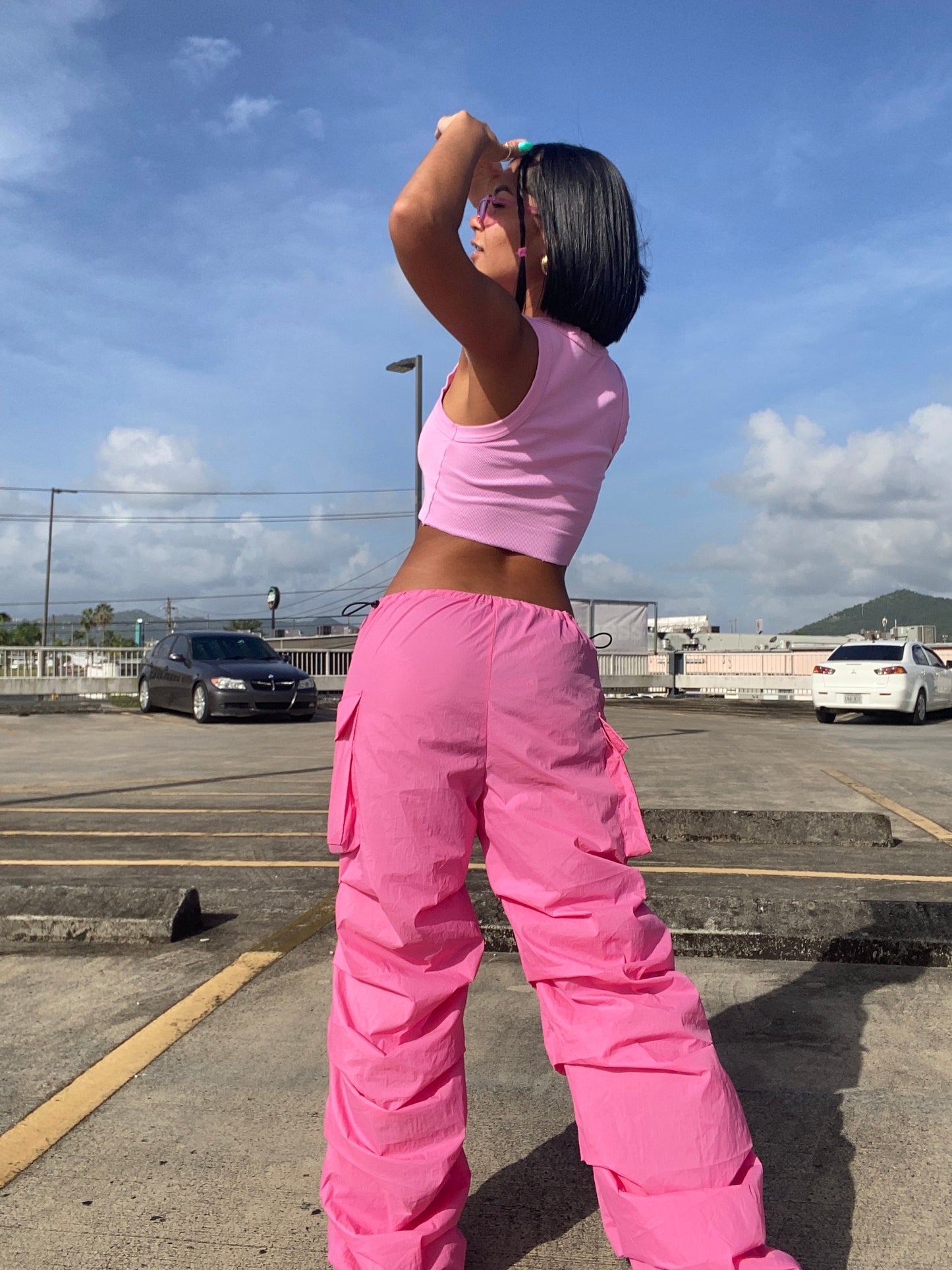 Pink joggers