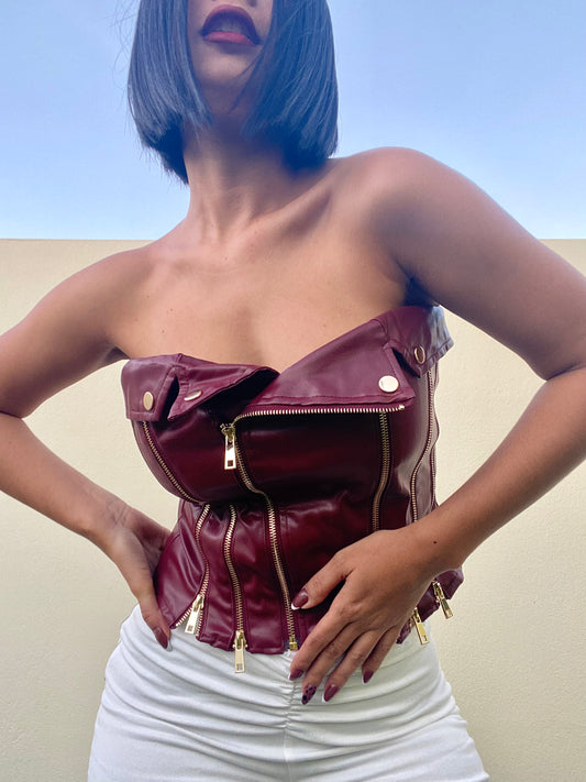 Leather Bustier